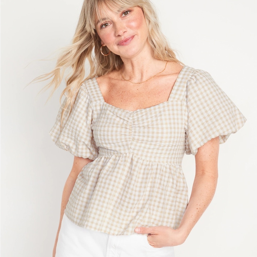 Gingham Blouse